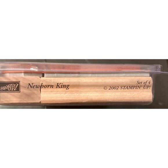 Stampin Up! 2002 Newborn King Wood Mounted Rubber Stamps Set New - Picture 4 of 4